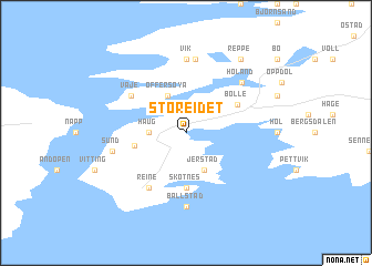 map of Storeidet