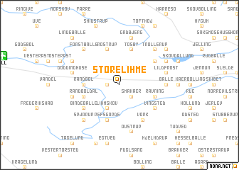 map of Store Lihme