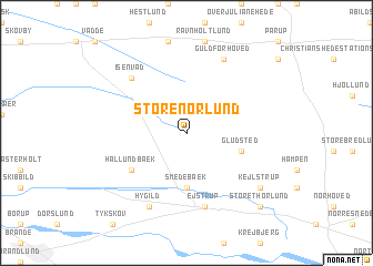 map of Store Nørlund