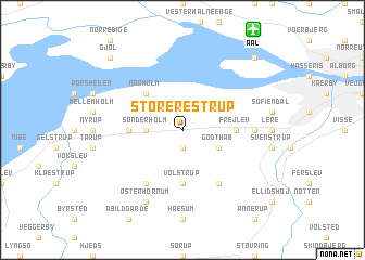 map of Store Restrup