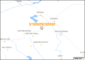 map of Storers Corner