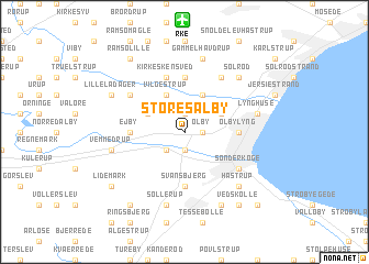 map of Store Salby