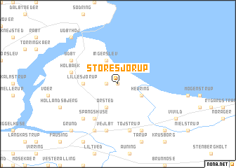 map of Store Sjørup