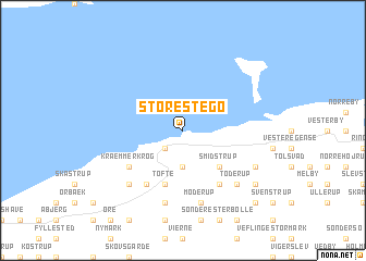 map of Store Stegø