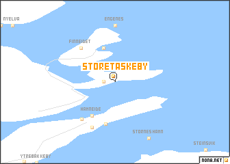 map of Store Taskeby