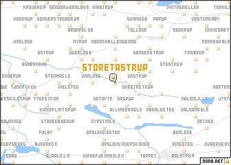 map of Store Tåstrup