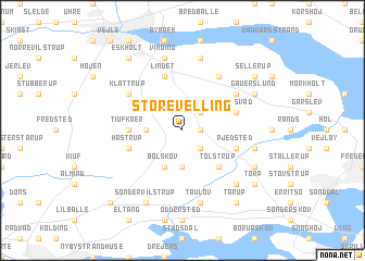 map of Store Velling