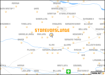 map of Store Vorslunde