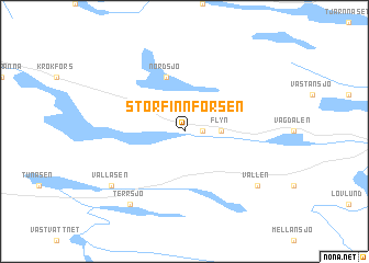 map of Stor-Finnforsen