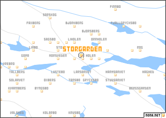 map of Storgården