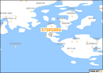 map of Storgård