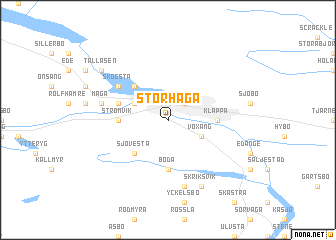 map of Storhaga