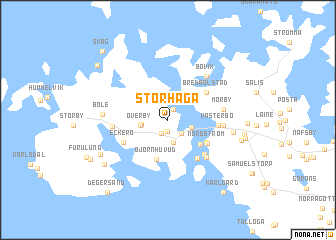 map of Storhaga