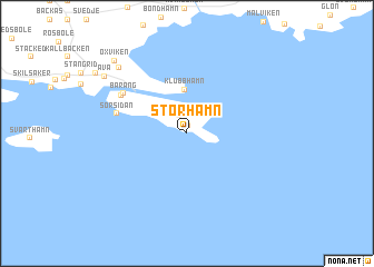 map of Storhamn