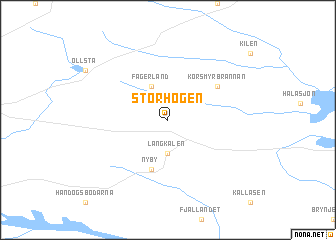 map of Storhögen