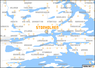 map of Storholmen