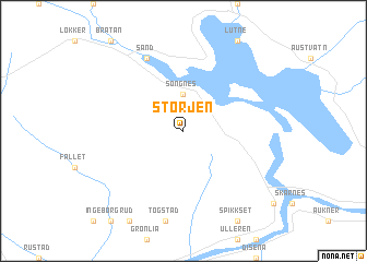 map of Størjen