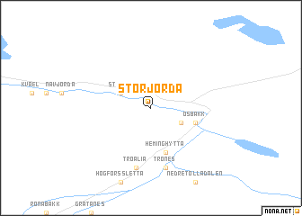 map of Storjorda