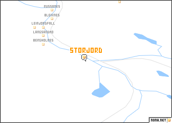 map of Storjord
