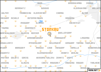 map of Storkau