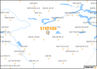 map of Storkow