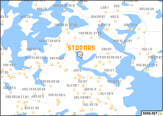 map of Stornäs