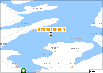 map of Storneshamn