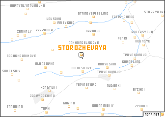 map of Storozhevaya