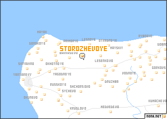 map of Storozhevoye