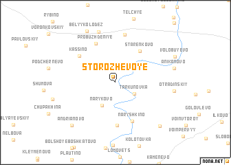 map of Storozhevoye