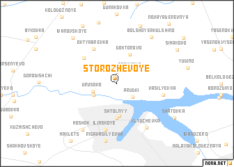 map of Storozhevoye