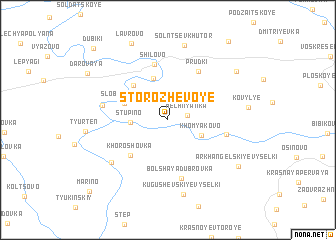 map of Storozhevoye