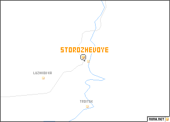 map of Storozhevoye