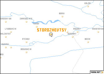 map of Storozhevtsy