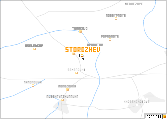 map of Storozhev