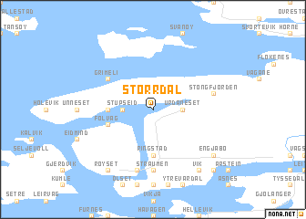 map of Størrdal