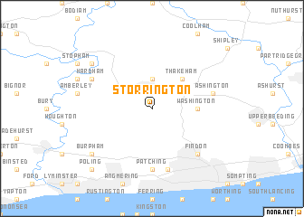 map of Storrington