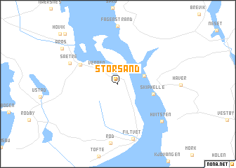 map of Storsand