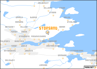 map of Storsand