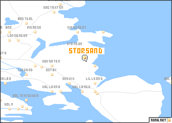 map of Storsand