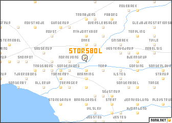 map of Størsbøl