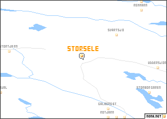 map of Storsele