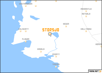 map of Storsjö