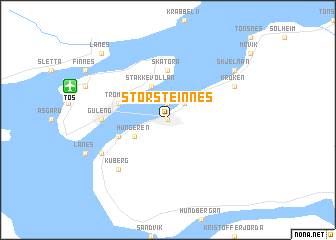 map of Storsteinnes