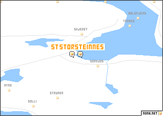 map of Storsteinnes