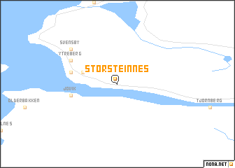 map of Storsteinnes