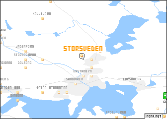 map of Storsveden