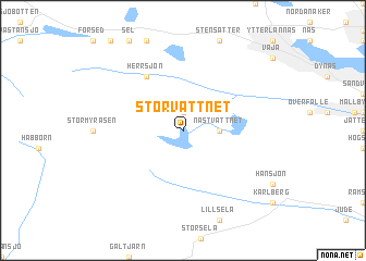 map of Storvattnet