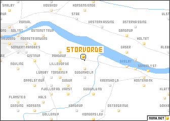 map of Storvorde