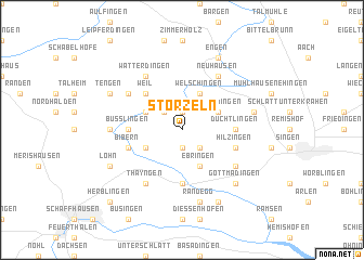 map of Storzeln